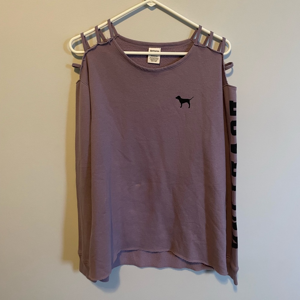 PINK Open shoulder sweater